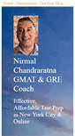 Mobile Screenshot of gmatcoachnyc.com