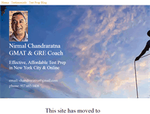 Tablet Screenshot of gmatcoachnyc.com